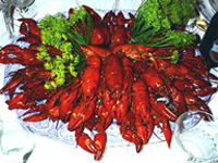 Раки в белом вине