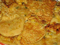 Оладьи из консервированной дробленой кукурузы